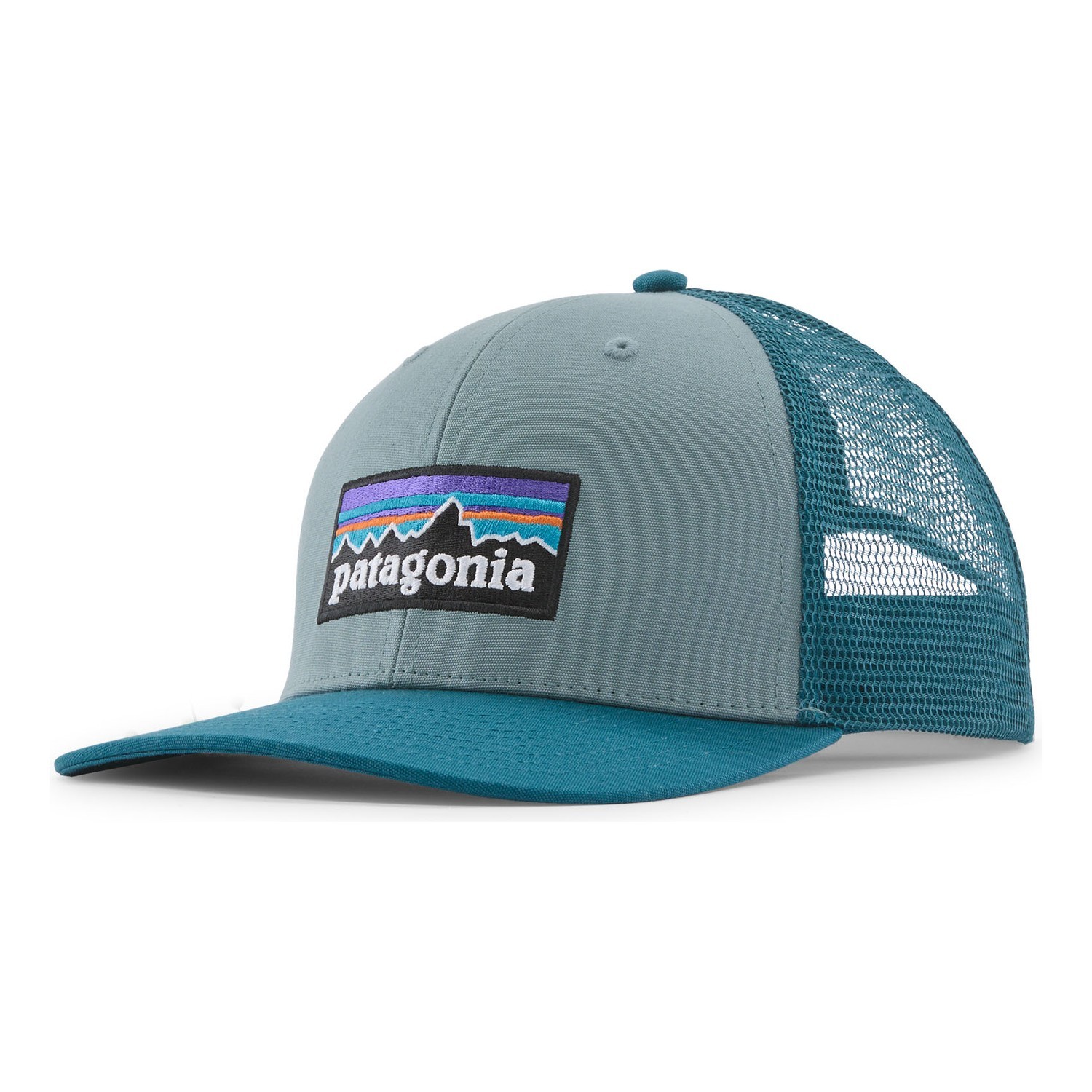 Patagonia P-6 Logo Trucker Hat BLSG in de groep Kleding & Schoenen / Petten, mutsen en overig / Petten / Truckerpetten bij Sportfiskeprylar.se (38289-BLSG-ALL)