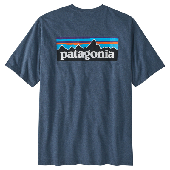 Patagonia M\'s P-6 Logo Responsibili-Tee, Utility Blue in de groep Kleding & Schoenen / Kleding / T-shirts bij Sportfiskeprylar.se (38504-UTB-Sr)