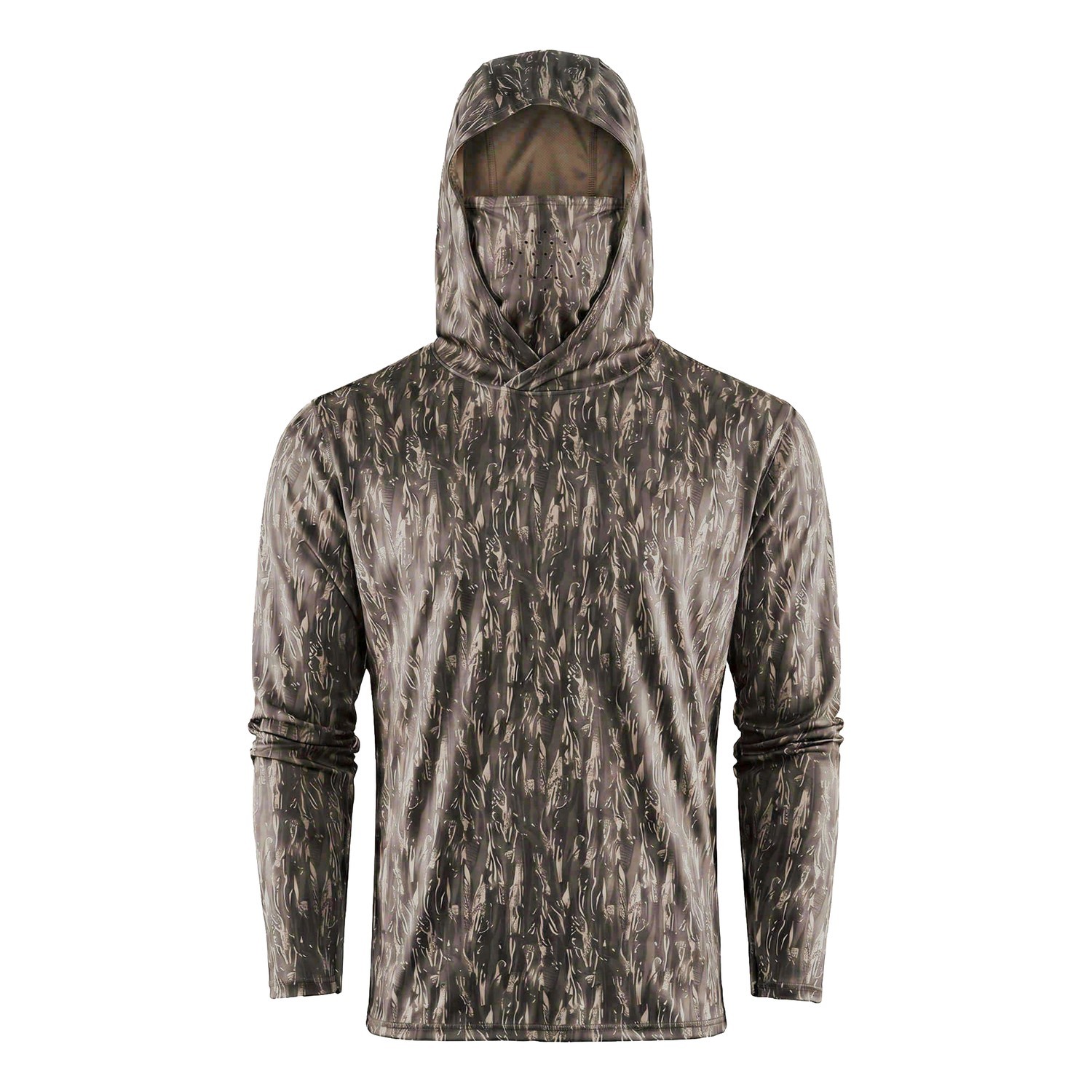 Grundéns Tough Sun Masked Hoodie Marsch Camo in de groep Kleding & Schoenen / UV-kleding bij Sportfiskeprylar.se (40125-934-0013r)