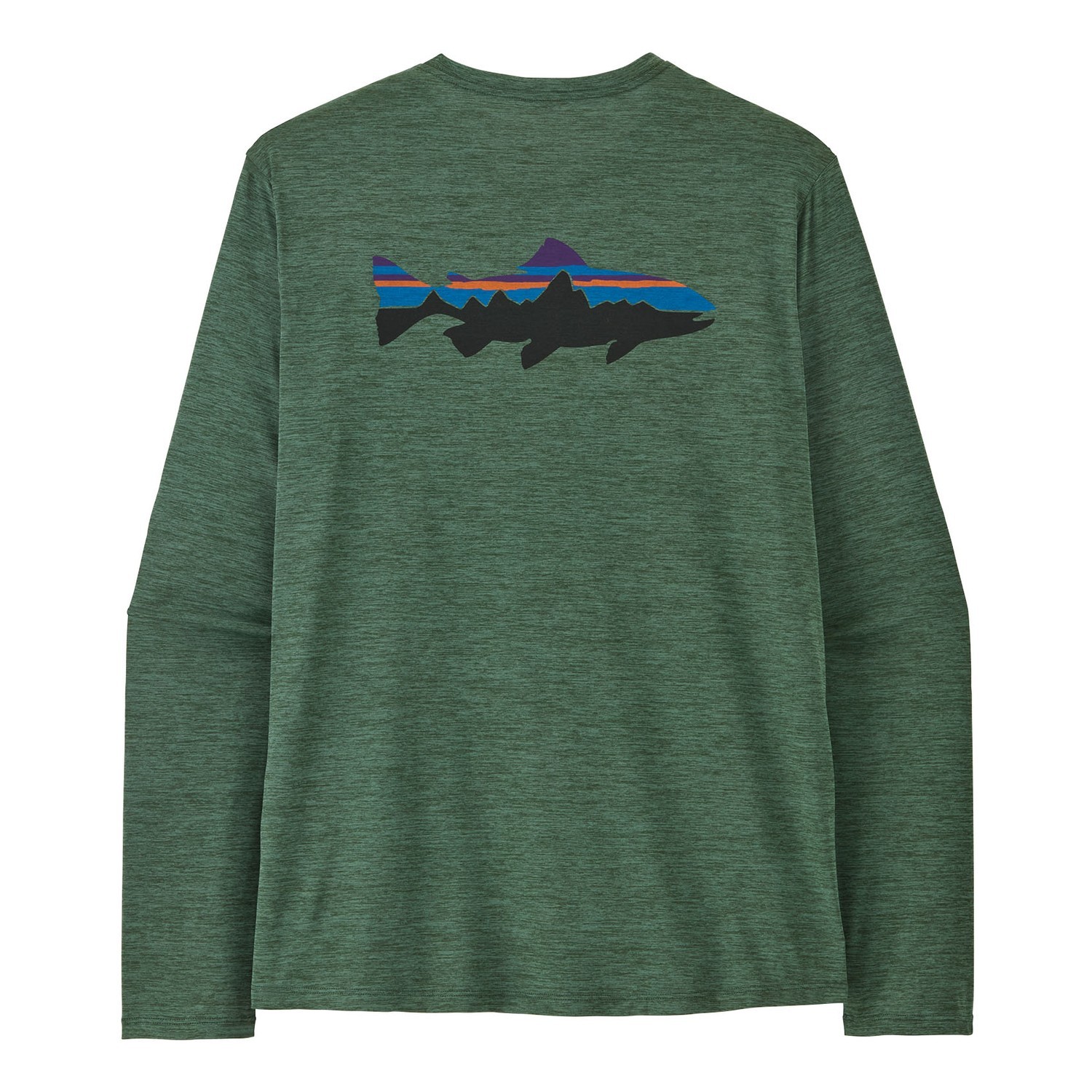 Patagonia M\'s L/S Cap Cool Daily Shirt - Fitz Roy Trout CYGX in de groep Kleding & Schoenen / Kleding / Truien / T-shirts met lange mouwen bij Sportfiskeprylar.se (45452-CYGX-XXLr)