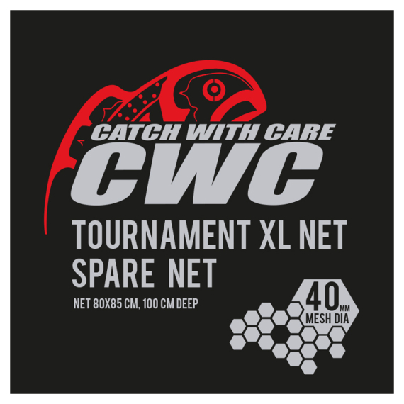 CWC Tournament XL 100cm, D40 Spare Net in de groep Gereedschappen en accessoires / Visnetten / Schepnetzakken bij Sportfiskeprylar.se (49-FNETCWC4SX)