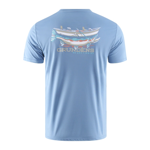 Grundéns Drift Boat SS Tech Tee Captain\'s Blue in de groep Kleding & Schoenen / Kleding / T-shirts bij Sportfiskeprylar.se (50109-494-0014r)