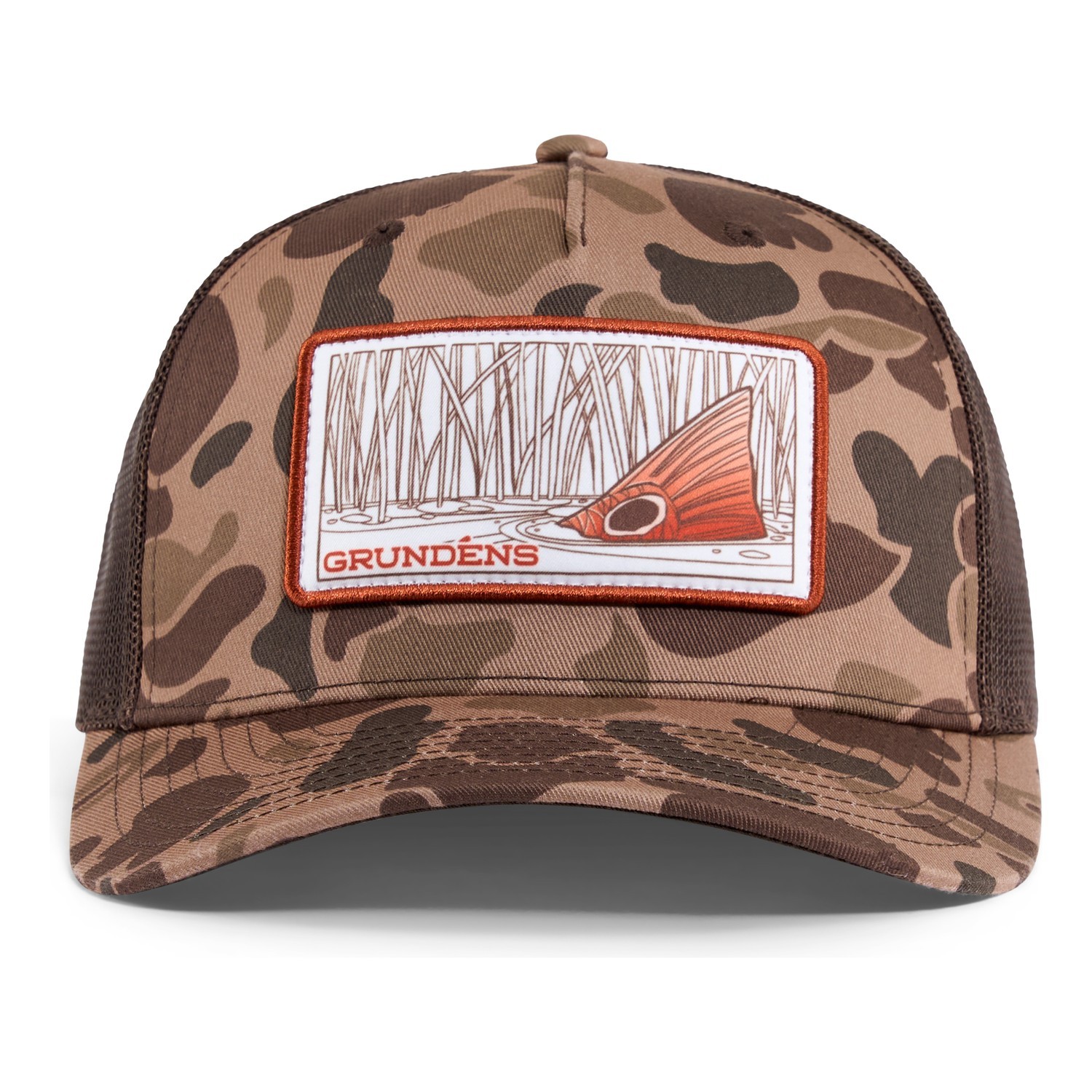 Grundéns Redfish Trucker FP Duck Camo in de groep Kleding & Schoenen / Petten, mutsen en overig / Petten / Truckerpetten bij Sportfiskeprylar.se (50272-927-0001)