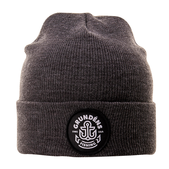 Grundéns Watchhouse Beanie Anchor, Black Heather in de groep Kleding & Schoenen / Petten, mutsen en overig / Mutsen & Hoeden bij Sportfiskeprylar.se (50386-004-0001)