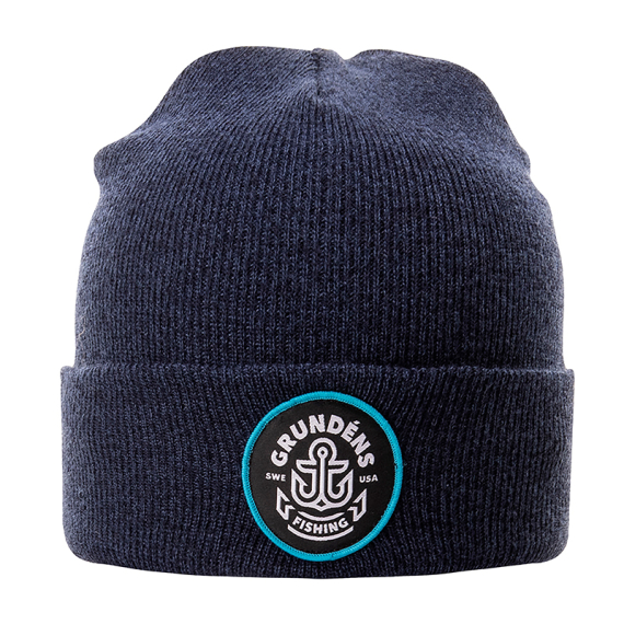 Grundéns Watchhouse Beanie Anchor, Heather Navy in de groep Kleding & Schoenen / Petten, mutsen en overig / Mutsen & Hoeden bij Sportfiskeprylar.se (50386-411-0001)