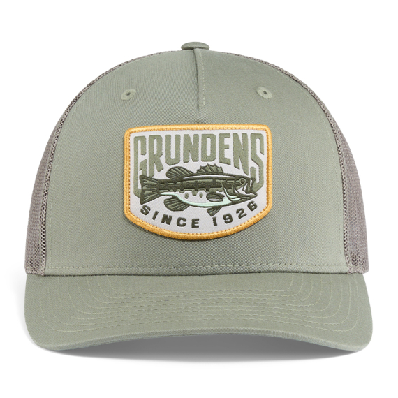 Grundéns Bass Patch Trucker Cap Loden in de groep Kleding & Schoenen / Petten, mutsen en overig / Petten / Truckerpetten bij Sportfiskeprylar.se (50397-353-0001)