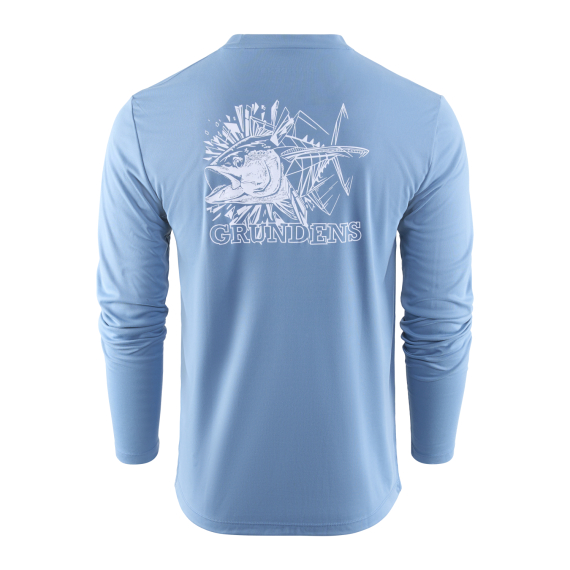 Grundéns Tuna Torpedo LS Tech Tee Captain\'s Blue in de groep Kleding & Schoenen / Kleding / T-shirts bij Sportfiskeprylar.se (50486-494-0014r)