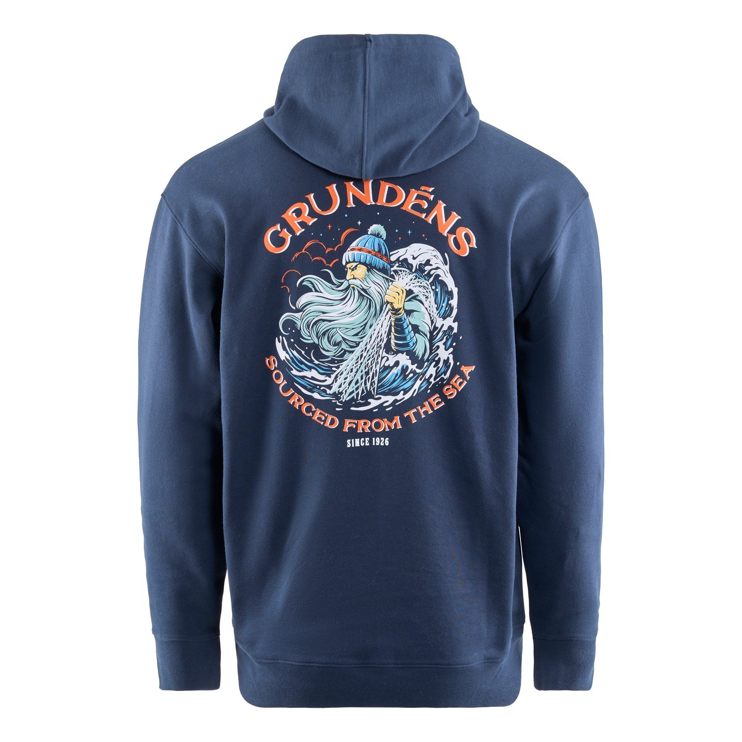 Grundéns Displacement DWR Hoodie Sea Sourced Dark Navy in de groep Kleding & Schoenen / Kleding / Truien / Hoodies bij Sportfiskeprylar.se (50506-422-0013r)