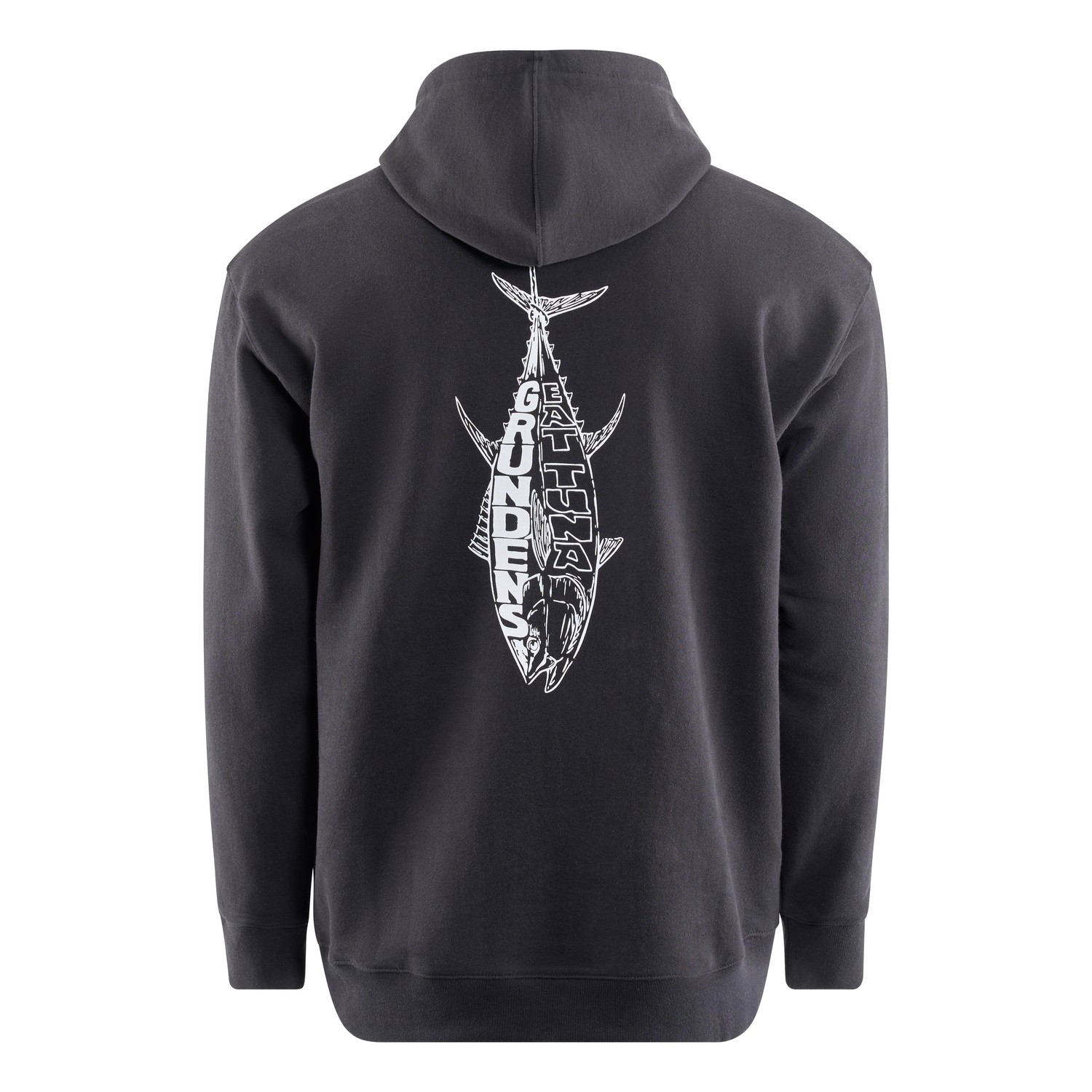 Grundéns Eat Your Words DWR HD Hoodie Black Tuna Graphic in de groep Kleding & Schoenen / Kleding / Truien / Hoodies bij Sportfiskeprylar.se (50518-069-0013r)
