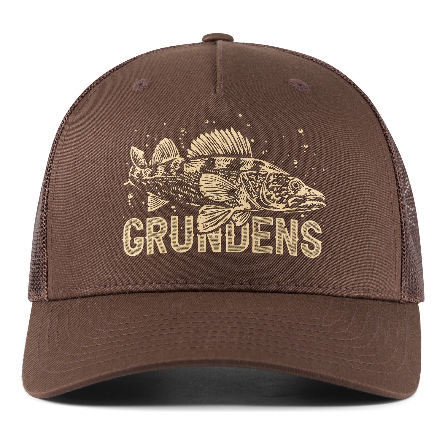 Grundéns King of the Lakes Trucker Brown in de groep Kleding & Schoenen / Petten, mutsen en overig / Petten / Truckerpetten bij Sportfiskeprylar.se (50526-200-0001)