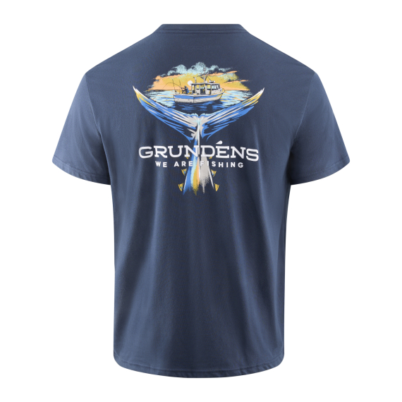 Grundéns Tuna Tailscape SS T-Shirt Dark Navy in de groep Kleding & Schoenen / Kleding / T-shirts bij Sportfiskeprylar.se (50538-425-0013r)