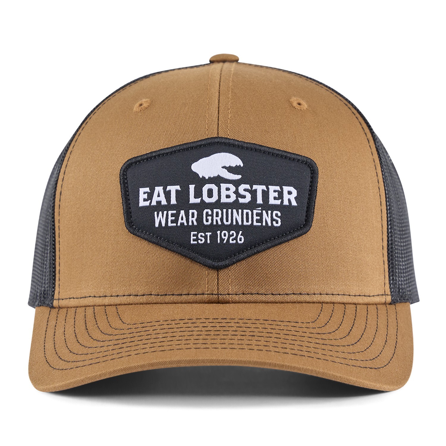 Grundéns Eat Lobster Trucker Dark Rum in de groep Kleding & Schoenen / Petten, mutsen en overig / Petten / Truckerpetten bij Sportfiskeprylar.se (50553-257-0001)