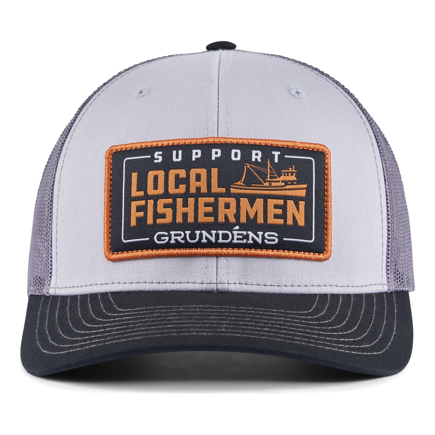 Grundéns Support Local Trucker Black in de groep Kleding & Schoenen / Petten, mutsen en overig / Petten / Truckerpetten bij Sportfiskeprylar.se (50560-001-0001)