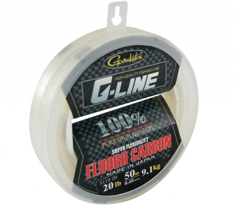 Gamakatsu G-Line Fluorocarbon 25m, 7,7kg / 0,35mm in de groep Haken & Terminal Tackle / Voor zeevissen en materiaal voor onderlijnen / Onderlijnmateriaal / Onderlijnmateriaal Fluorocarbon bij Sportfiskeprylar.se (5063035)