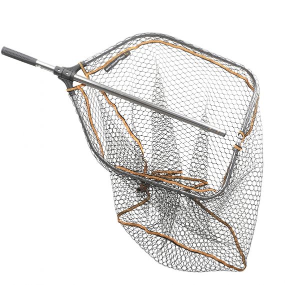 Savage Gear Pro Folding Rubber Large Mesh Landing Net L (65x50cm) in de groep Gereedschappen en accessoires / Visnetten / Roofvis schepnetten bij Sportfiskeprylar.se (50803)