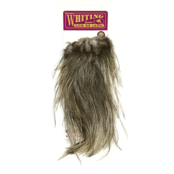 Whiting Coq de Leon Bronze Saddle - Light Pardo in de groep Haken & Terminal Tackle / Vliegvis bindmateriaal / Vliegbindmateriaal / Veren & Capes / Capes & Saddles bij Sportfiskeprylar.se (51302042)