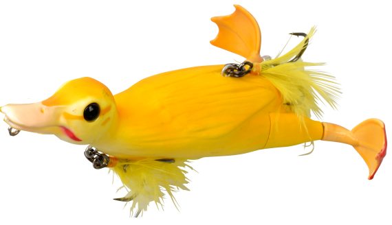 Savage Gear 3D Suicide Duck 105 10,5cm 28g 02-Yellow in de groep Kunstaas / Topwater kunstaas bij Sportfiskeprylar.se (53731)