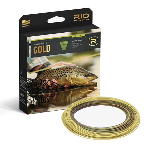 Rio Elite Gold Max Camo in de groep Lijnen / Vliesvislijnen / Enkele handlijnen bij Sportfiskeprylar.se (6-18011r)
