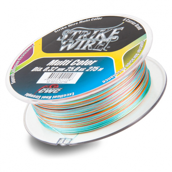 Strike Wire Multi Color X8. 0,36mm/30kg - 275m in de groep Lijnen / Gevlochten Lijnen bij Sportfiskeprylar.se (60-M036-02756)