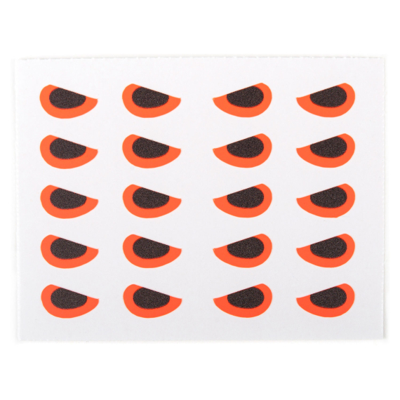 Angry Predator Eyes 6mm - Fluo Orange in de groep Haken & Terminal Tackle / Vliegvis bindmateriaal / Vliegbindmateriaal / Ogen bij Sportfiskeprylar.se (600002)