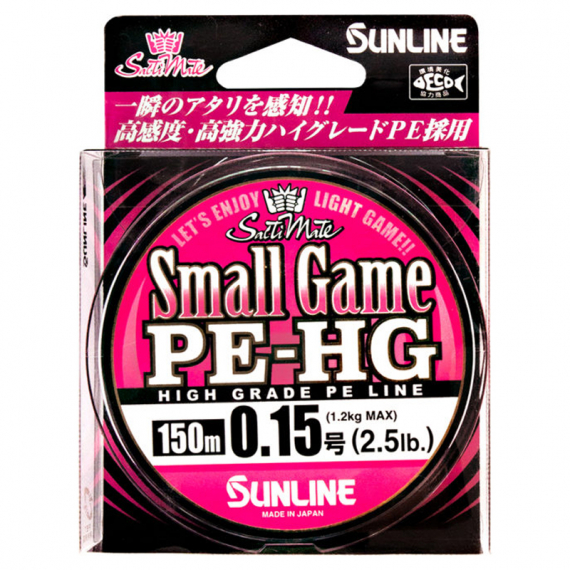Sunline Small Game PE HG 150m Pink in de groep Lijnen / Gevlochten Lijnen bij Sportfiskeprylar.se (60092356r)