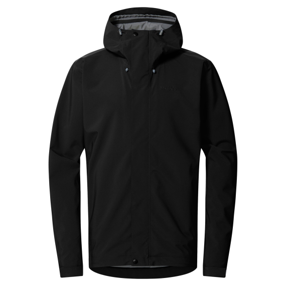 Haglöfs Breeze Proof Jacket Men True Black in de groep Kleding & Schoenen / Kleding / Jassen / Regenjassen bij Sportfiskeprylar.se (6076802C5015r)