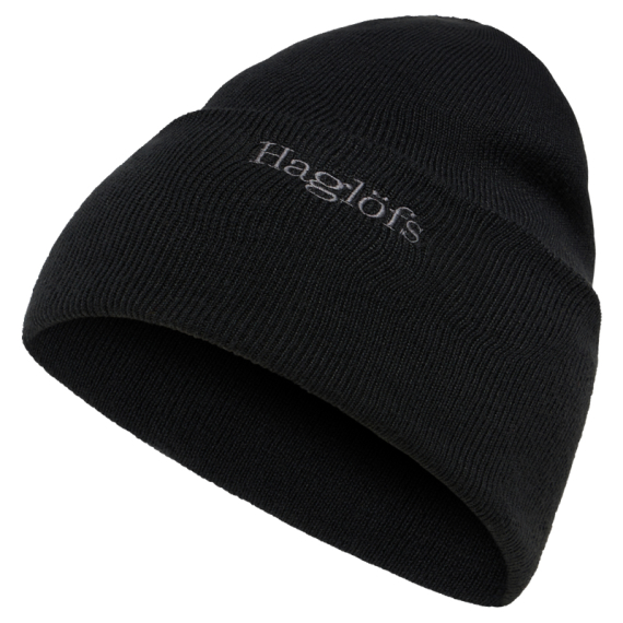 Haglöfs Outsiders Beanie True Black in de groep Kleding & Schoenen / Petten, mutsen en overig / Mutsen & Hoeden bij Sportfiskeprylar.se (6077882C5005)