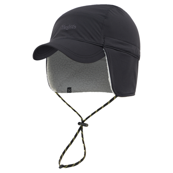 Haglöfs Mountain II Cap True Black in de groep Kleding & Schoenen / Petten, mutsen en overig / Petten / Muts met oorflappen bij Sportfiskeprylar.se (6078142C5715r)