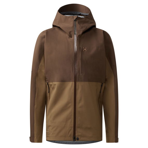 Haglöfs Front Proof II Jacket Men Woodland Brown/Teak Brown in de groep Kleding & Schoenen / Kleding / Jassen / Regenjassen bij Sportfiskeprylar.se (6078235UN015r)