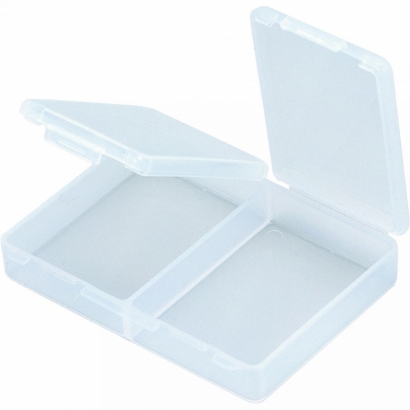 Meiho Accessories Box, 94x71x19 - 2 Comp - Clear in de groep Opslag / Tackleboxen / Kunstaas dozen bij Sportfiskeprylar.se (61-FB-2)
