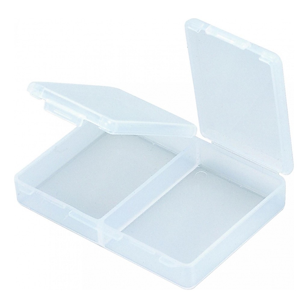 Meiho Accessories Box, 94x71x19 - 2 Comp - Clear in de groep Opslag / Tackleboxen / Kunstaas dozen bij Sportfiskeprylar.se (61-FB-2)