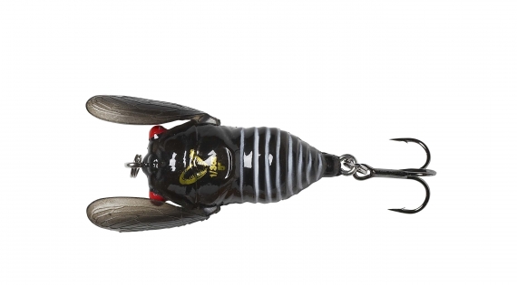 Savage Gear 3D Cicada 33mm 3,5g Floating, Black in de groep Kunstaas / Topwater kunstaas bij Sportfiskeprylar.se (61987)