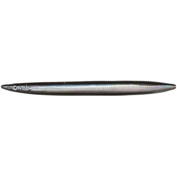 Savage Gear Line Thru Sandeel 110mm 15g 04-Black Silver in de groep Kunstaas / Zeeforel kunstaas & kustwobblers / Zeevis pluggen bij Sportfiskeprylar.se (62185)