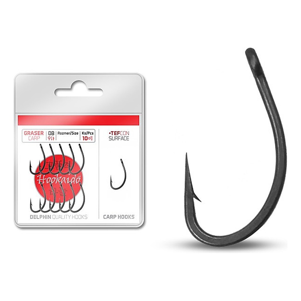 Delphin Hooks HKD Graser Tefcon 10+1-pack in de groep Haken & Terminal Tackle / Haken / Specimenhaken bij Sportfiskeprylar.se (622715004r)