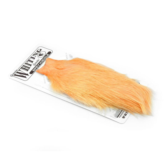 Whiting Spey Hackle Hen Cape White dyed Salmon in de groep Haken & Terminal Tackle / Vliegvis bindmateriaal / Vliegbindmateriaal / Veren & Capes / Capes & Saddles bij Sportfiskeprylar.se (62801202)