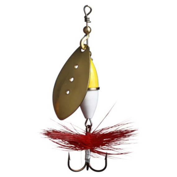 Wipp Spinnare 10 g Gold Yellow/White in de groep Kunstaas / Spinners / Inlinespinnare bij Sportfiskeprylar.se (6443-28)