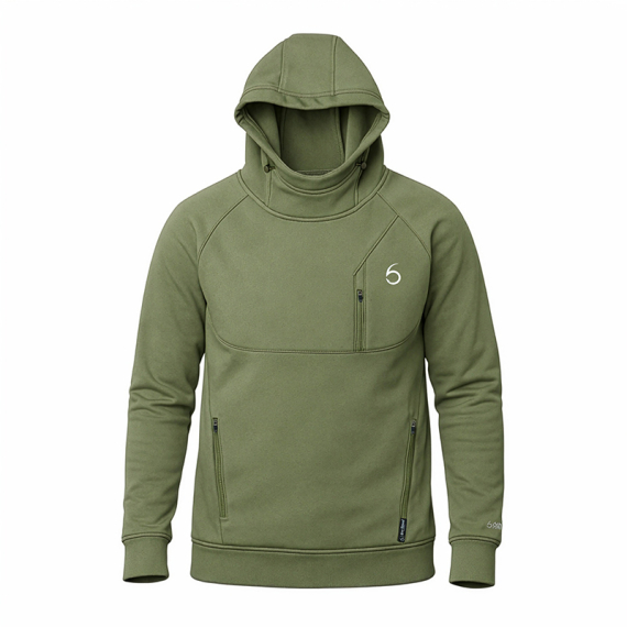 6th Sense FishDock Hoodie Concrete in de groep Kleding & Schoenen / Kleding / Truien / Hoodies bij Sportfiskeprylar.se (6FDCKHD04-2Xr)