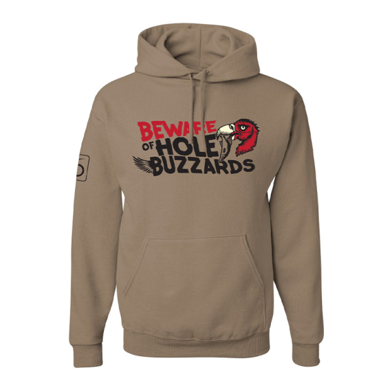 6th Sense Beware of Hole Buzzards Hoodie in de groep Kleding & Schoenen / Kleding / Truien / Hoodies bij Sportfiskeprylar.se (6HOOD06-SMr)