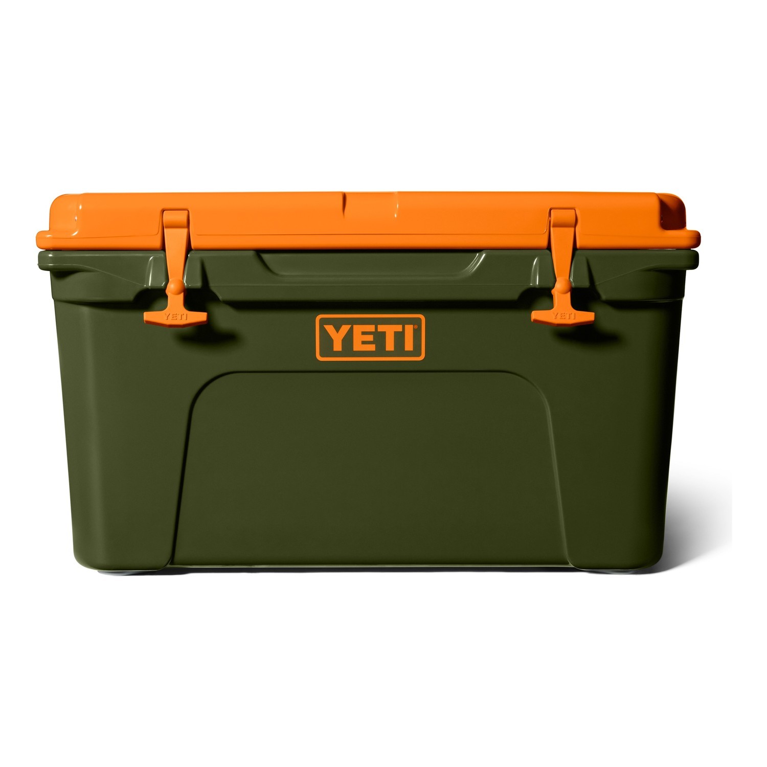 Yeti Tundra 45 - Olive/King Crab Orange in de groep Opslag / Koelboxen & Koeltassen / Koelboxen bij Sportfiskeprylar.se (70000007197)