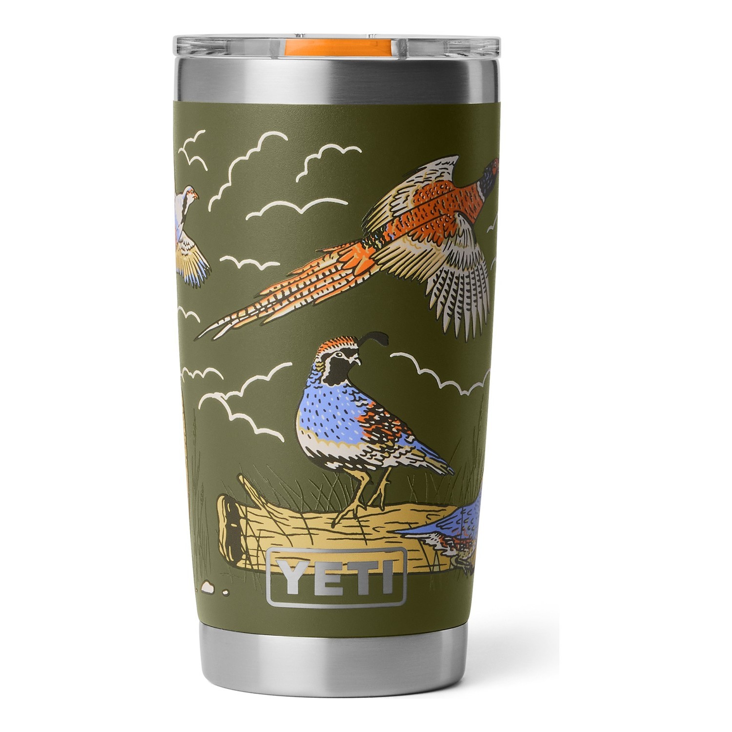 Yeti Rambler 20 Oz Tumbler Ms - Upland Bird Olive in de groep Outdoor / Camping Keuken & Keukengerei / Thermosflessen / Thermosbekers bij Sportfiskeprylar.se (70000008270)