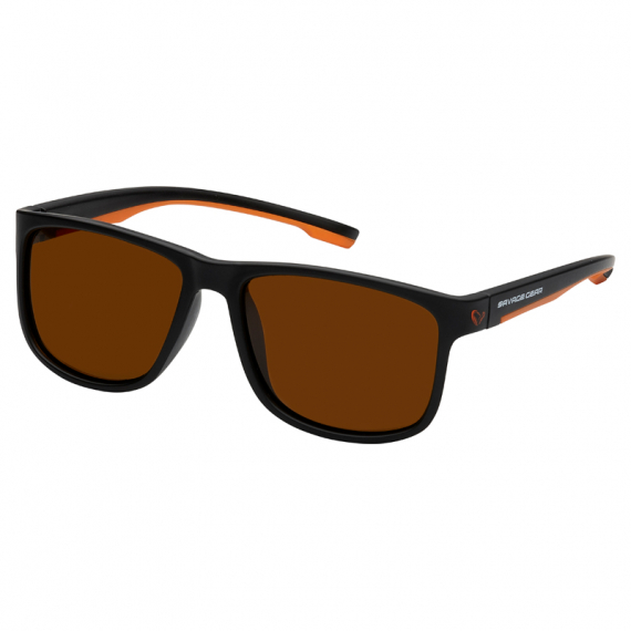 Savage Gear Savage1 Polarized Sunglasses - Brown in de groep Kleding & Schoenen / Brillen / Gepolariseerde zonnebrillen bij Sportfiskeprylar.se (72246)