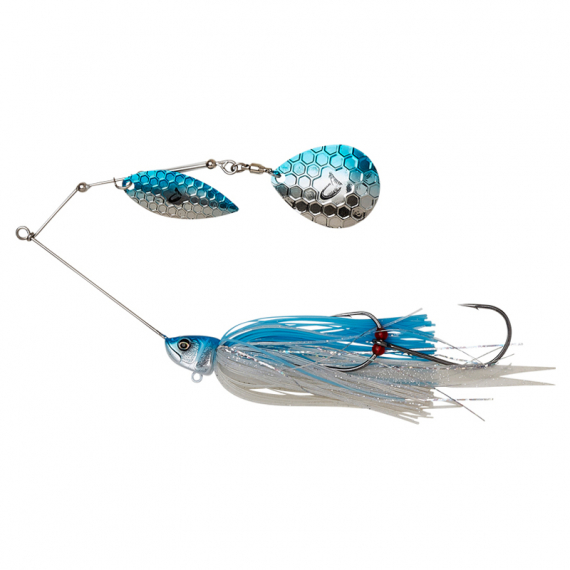 Savage Gear Da\'Bush Spinnerbait 16cm 32g Sinking - Blue Silver in de groep Kunstaas / Spinnerbaits bij Sportfiskeprylar.se (72611)
