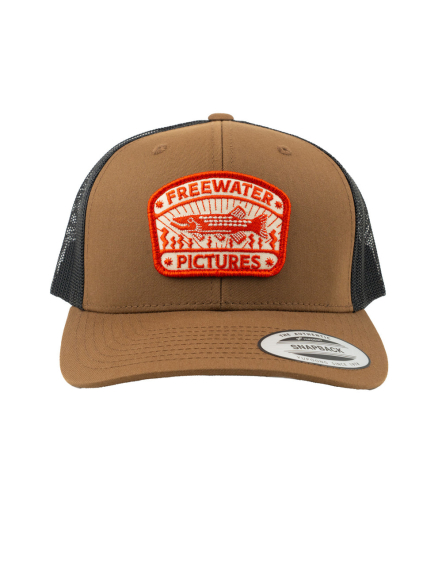 Freewater Pictures Inca Pike Trucker Cap - Brown/Black in de groep Kleding & Schoenen / Petten, mutsen en overig / Petten / Truckerpetten bij Sportfiskeprylar.se (7350139701785)