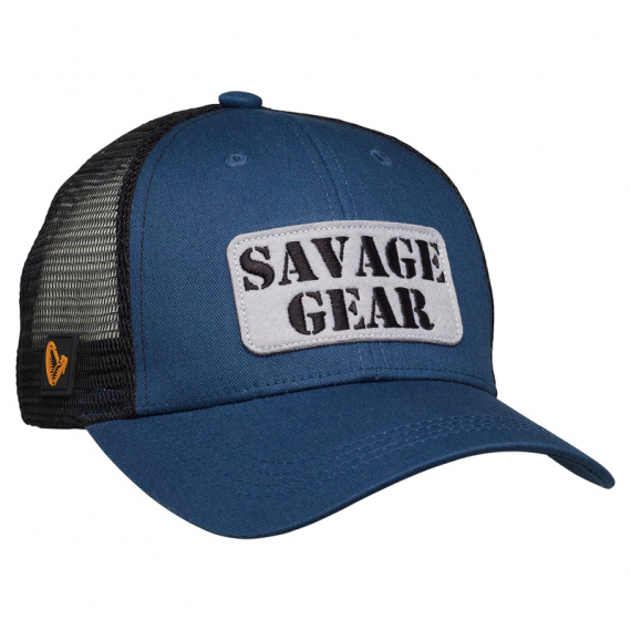 Savage Gear Logo Badge Cap, Teal Blue in de groep Kleding & Schoenen / Petten, mutsen en overig / Petten / Truckerpetten bij Sportfiskeprylar.se (73712)