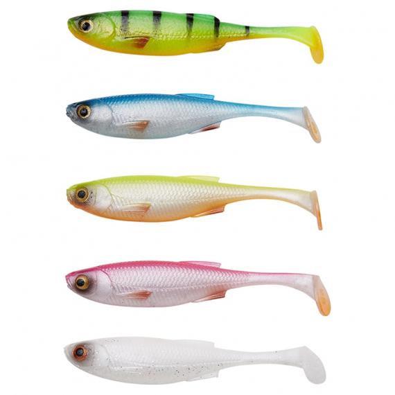 Savage Gear Craft Shad 10cm 6g (5pcs) - Dark Water Mix in de groep Kunstaas / Softbaits / Baars Softbaits & Snoekbaars Softbaits bij Sportfiskeprylar.se (74099)