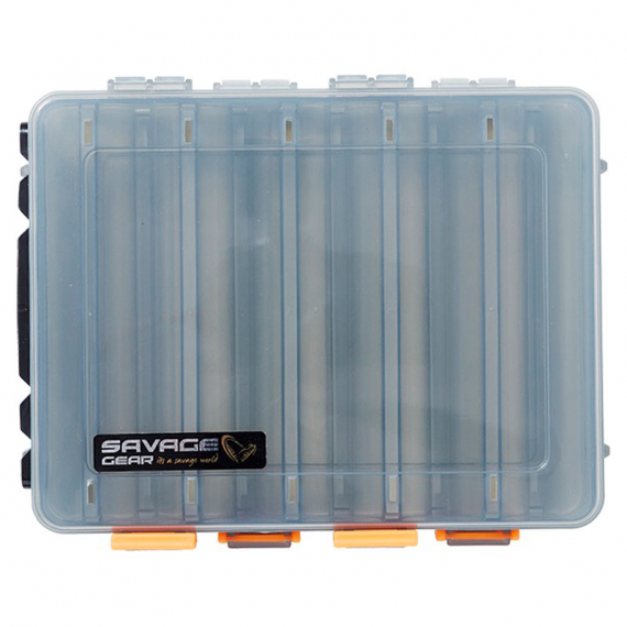 Savage Gear Lurebox 2 Sided Smoke Short 20.5x17x4.8cm in de groep Opslag / Tackleboxen / Kunstaas dozen bij Sportfiskeprylar.se (74221)