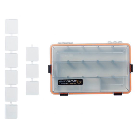 Savage Gear WP Lurebox 4B Smoke 27.5x18x5cm in de groep Opslag / Tackleboxen / Kunstaas dozen bij Sportfiskeprylar.se (74224)