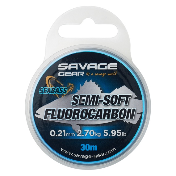Savage Gear Semi-Soft Fluorocarbon 30m Clear in de groep Haken & Terminal Tackle / Voor zeevissen en materiaal voor onderlijnen / Onderlijnmateriaal / Onderlijnmateriaal Fluorocarbon bij Sportfiskeprylar.se (74484r)