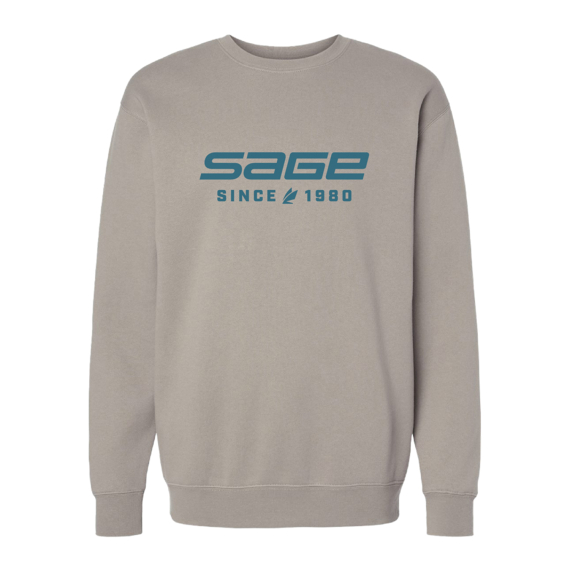 Sage Since 1980 Crew Cement in de groep Kleding & Schoenen / Kleding / Truien / Sweatshirts bij Sportfiskeprylar.se (7469-02r)