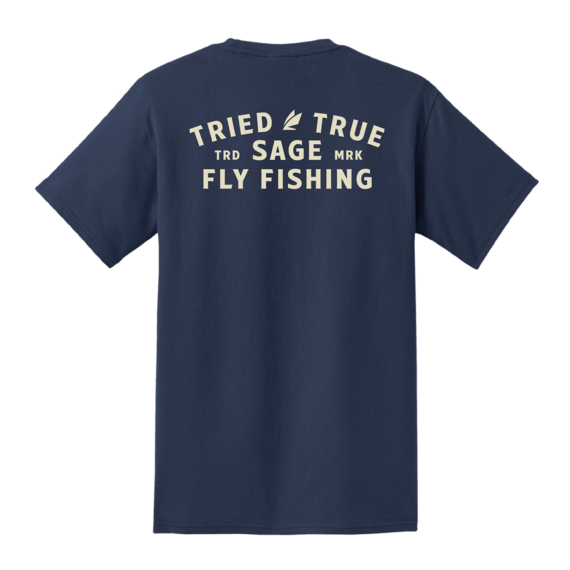Sage Tried and True Pocket T-shirt Navy in de groep Kleding & Schoenen / Kleding / T-shirts bij Sportfiskeprylar.se (7472-02r)